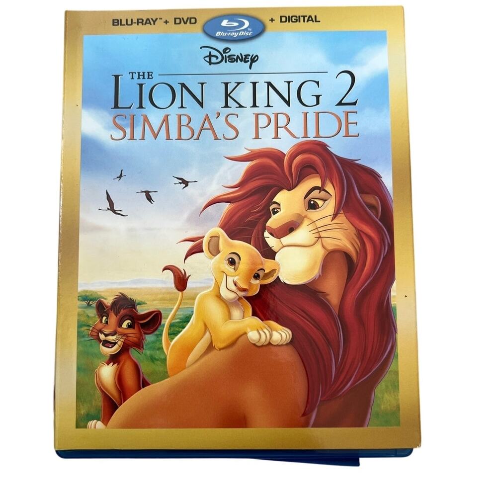 The Lion King 2: Simba's Pride (Blu-ray, DVD, Digital) Disney W/ Slipcover